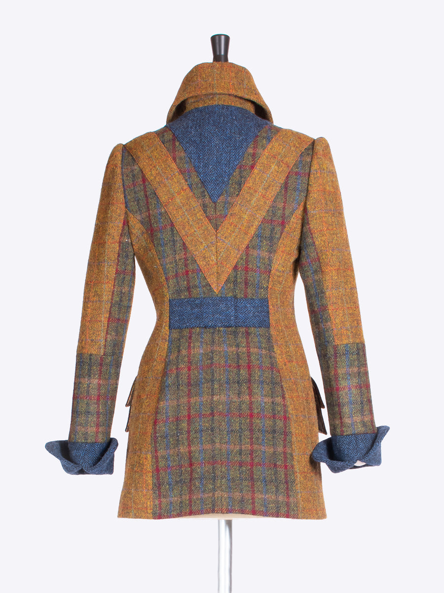 Sustainable luxury - heritage style Harris Tweed patch jacket