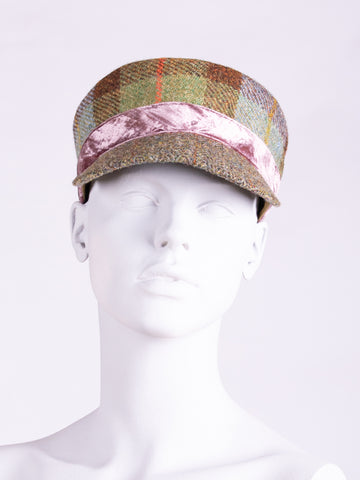 British fashion label - country style handwoven wool hat with feath
