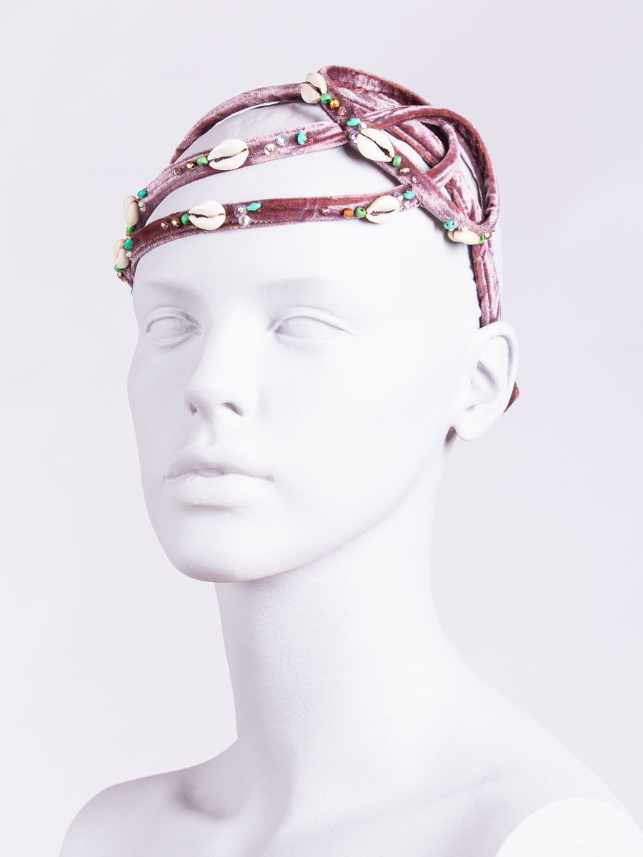 sustainable headwear - beaded headwear - hair accessory