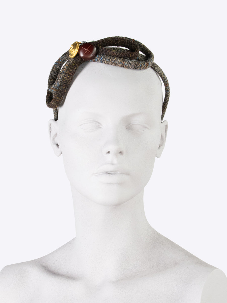 Figure of 8 headband - Harris Tweed - sustainable fashion
