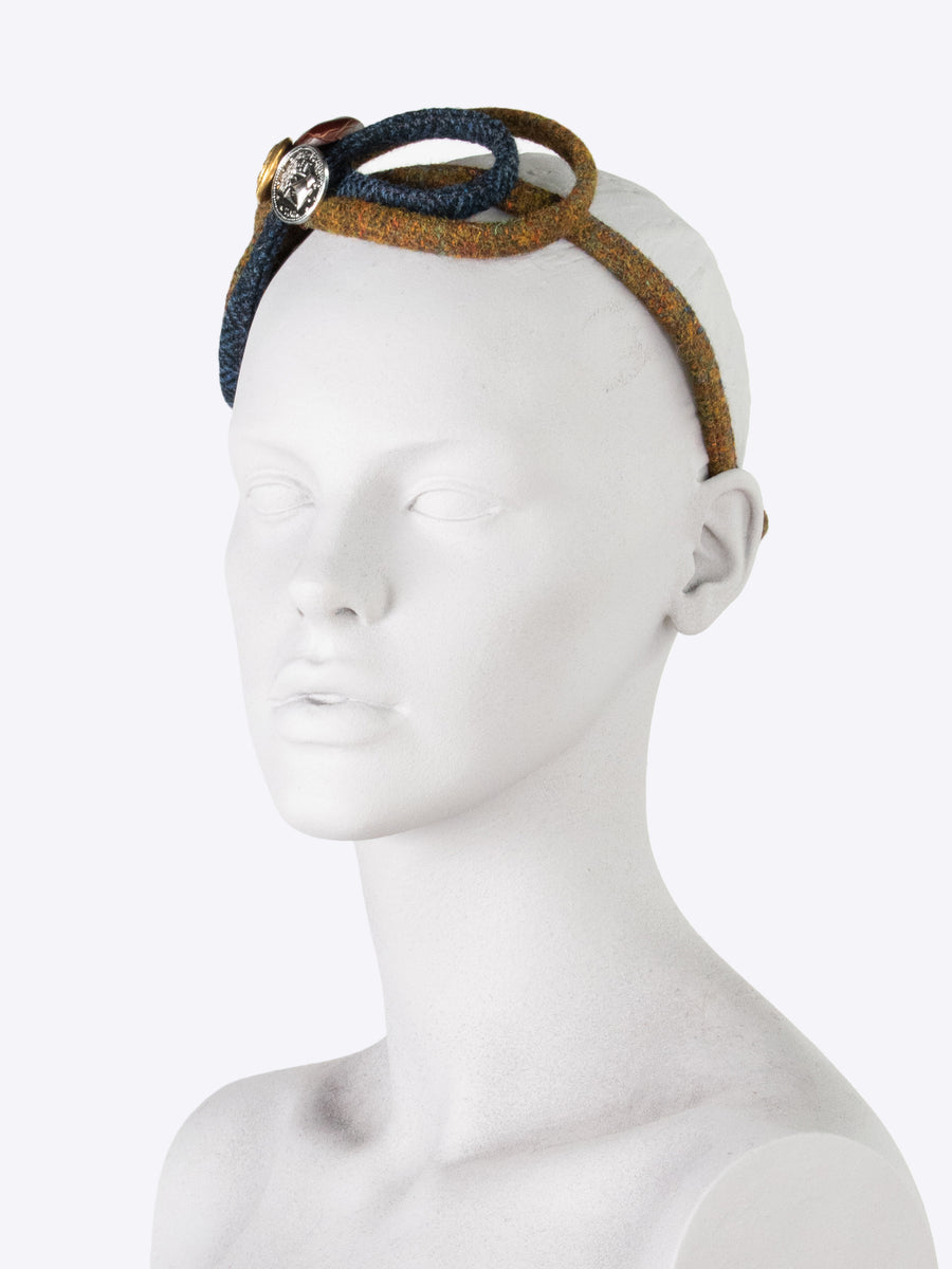 Figure of 8 headband - Harris Tweed - independent fashion label
