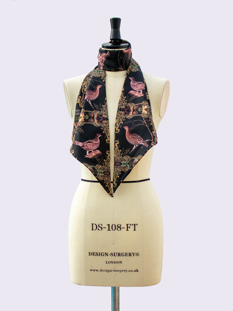 one of a kind gift - printed silk scarf