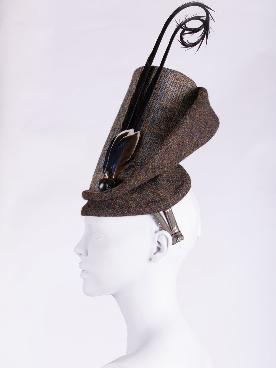 Sustainable luxury - Edwardian style British tweed hat