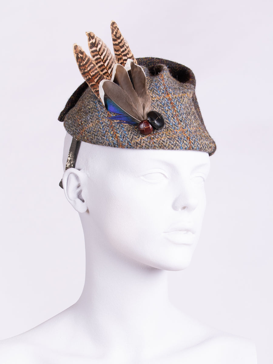 made in England country style Harris Tweed hat