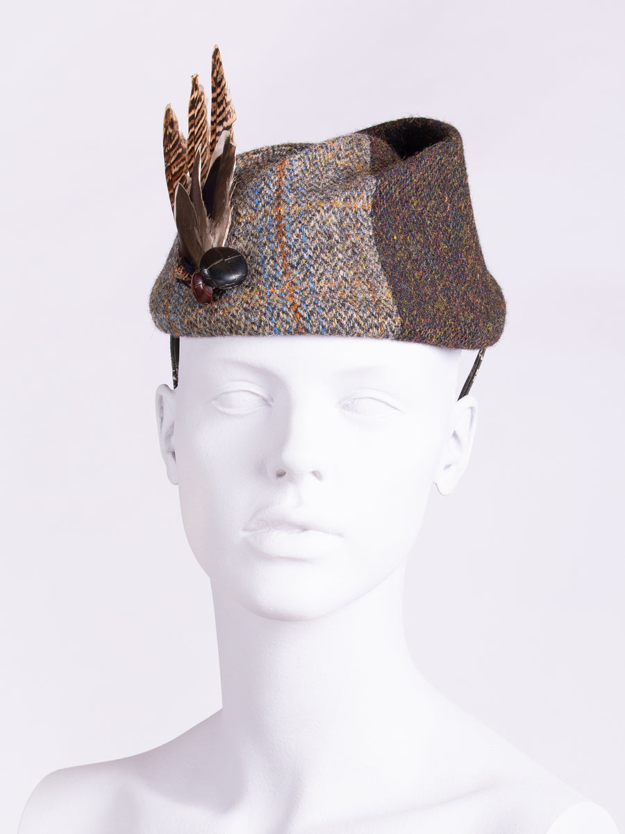 Tweed with a twist - heritage style wool hat