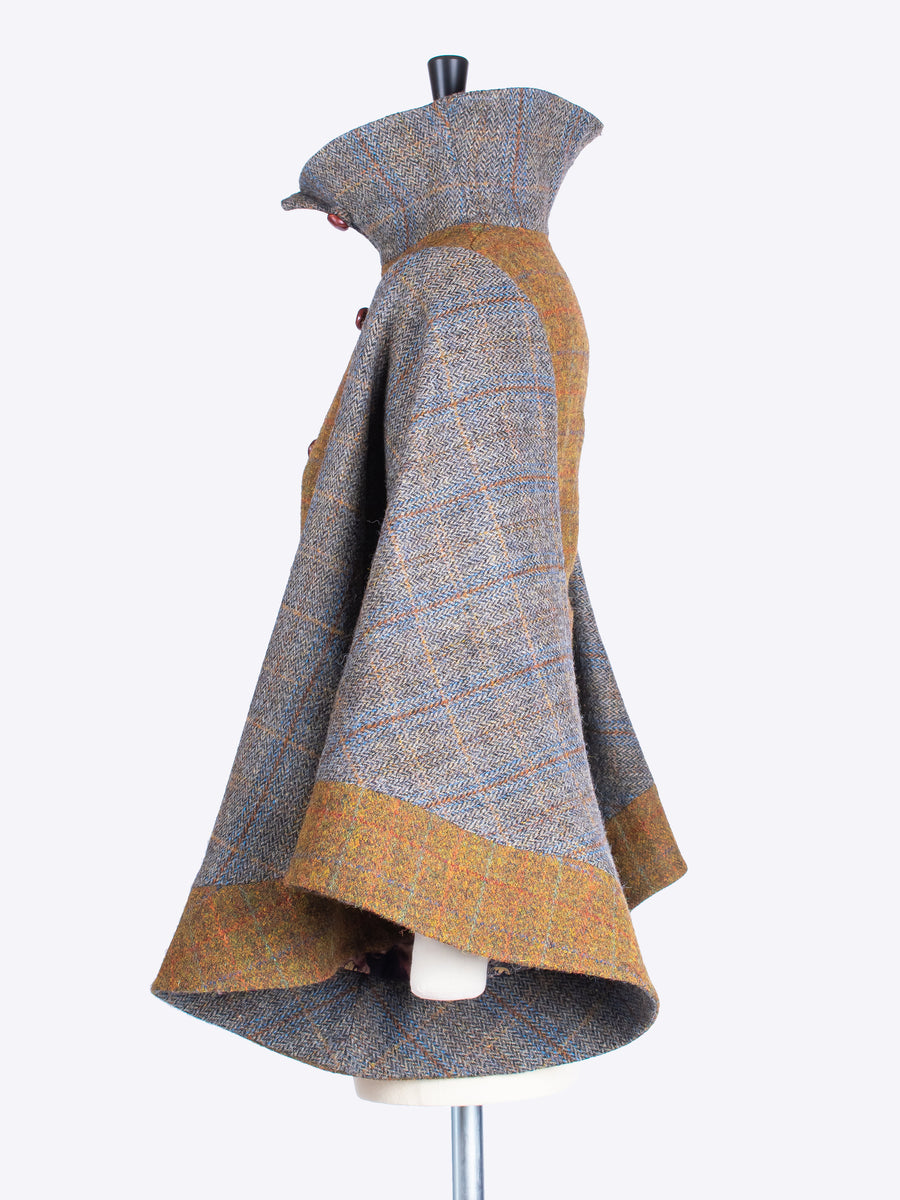 tweed with a twist - Edwardian style ladies fitted wool jacket