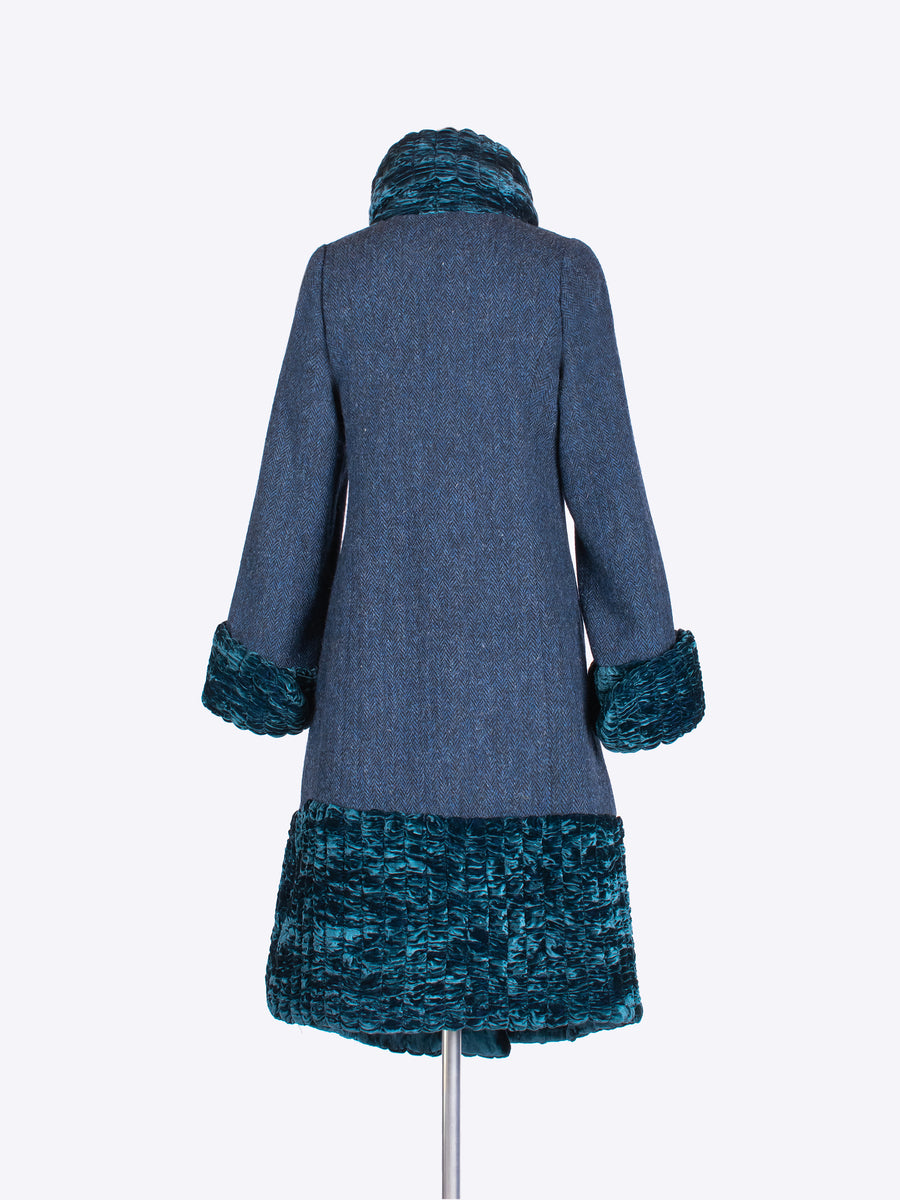 made in England Harris Tweed 20s style opera coat