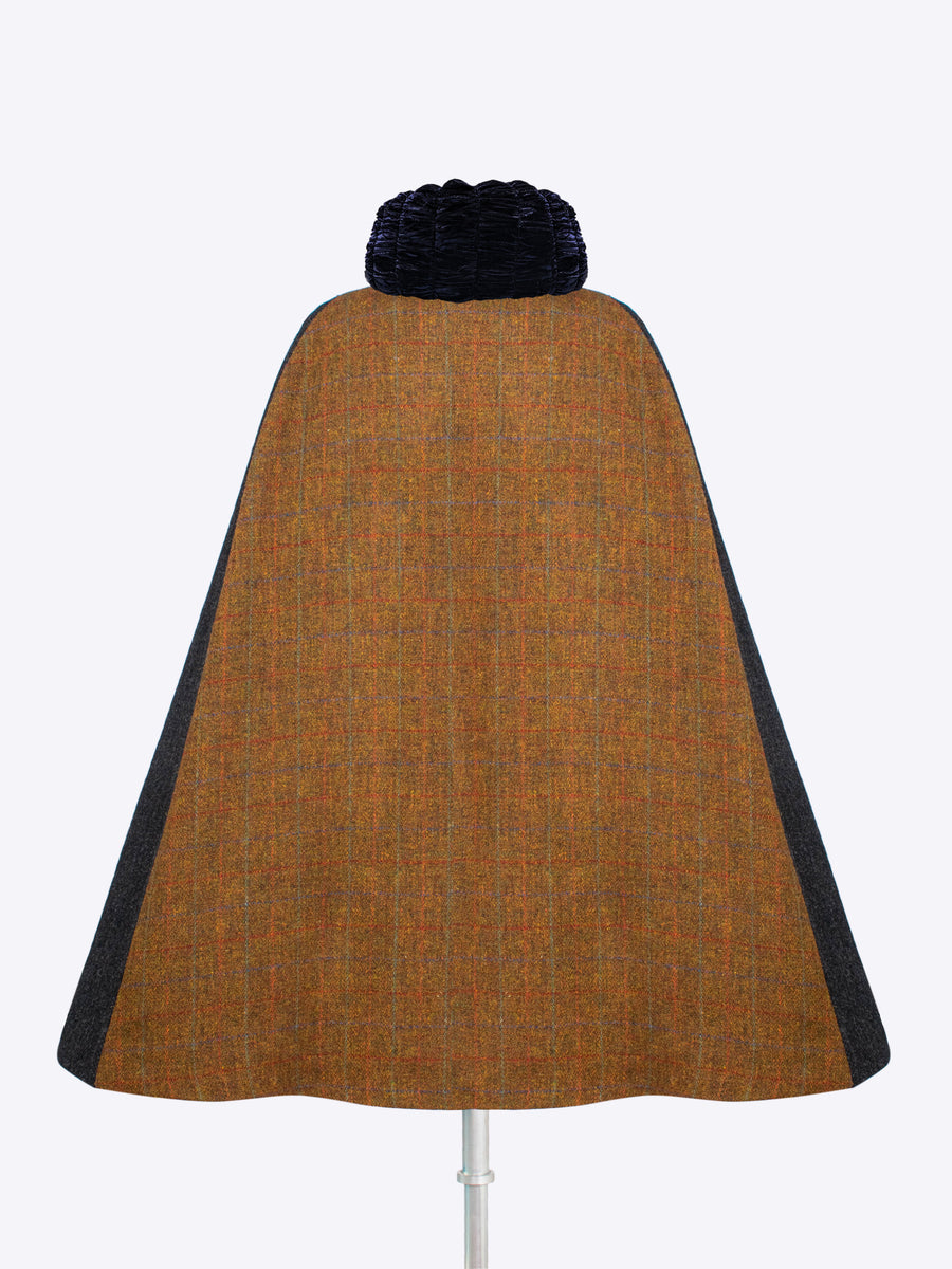 Slow fashion - made in England tweed cape