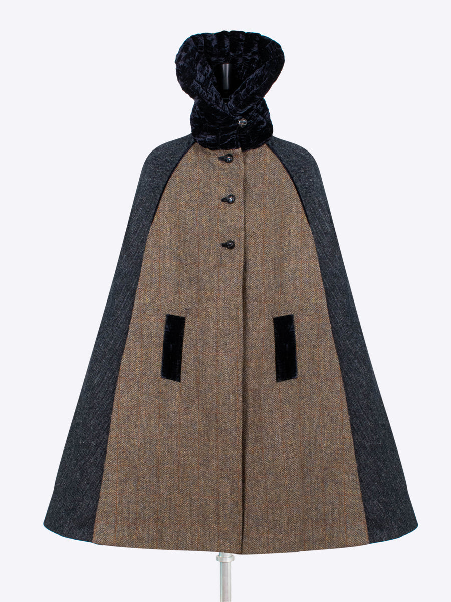 Sustainable luxury - heritage style wool cape
