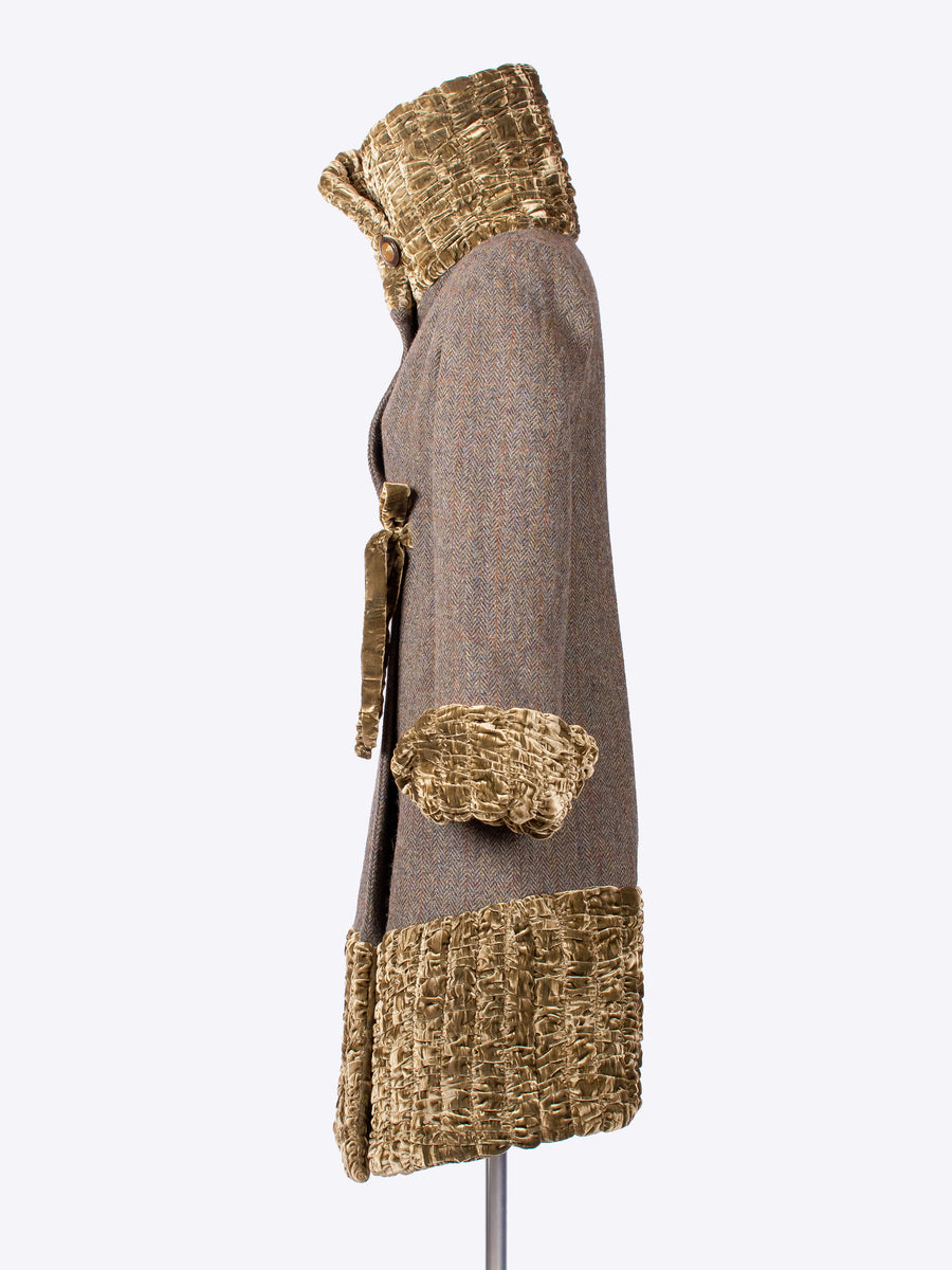 British fashion label - dramatic 20s style winter coat