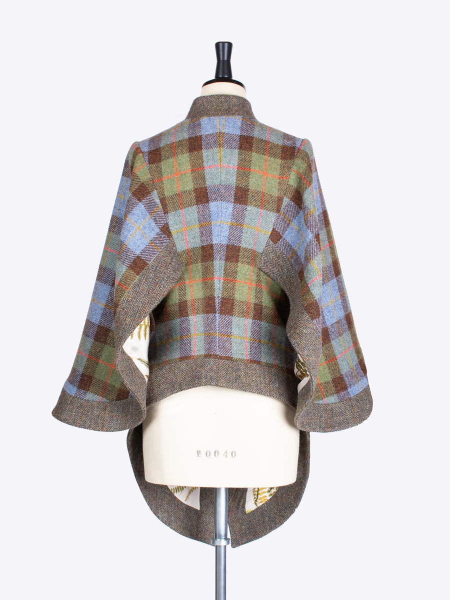 tweed with a twist - timeless Edwardian style cape jacket