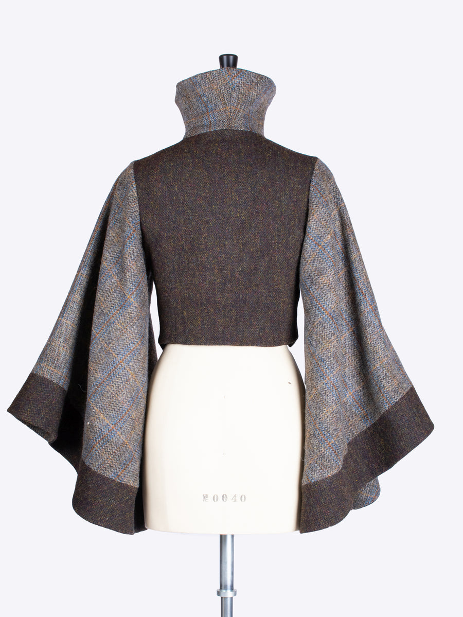 British fashion label - Edwardian style jacket with stand up collar