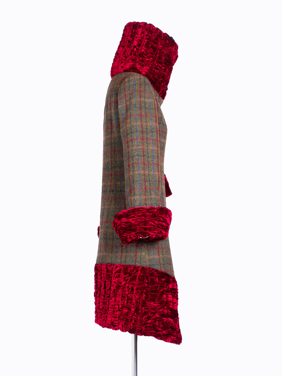 slow fashion Harris Tweed winter coat