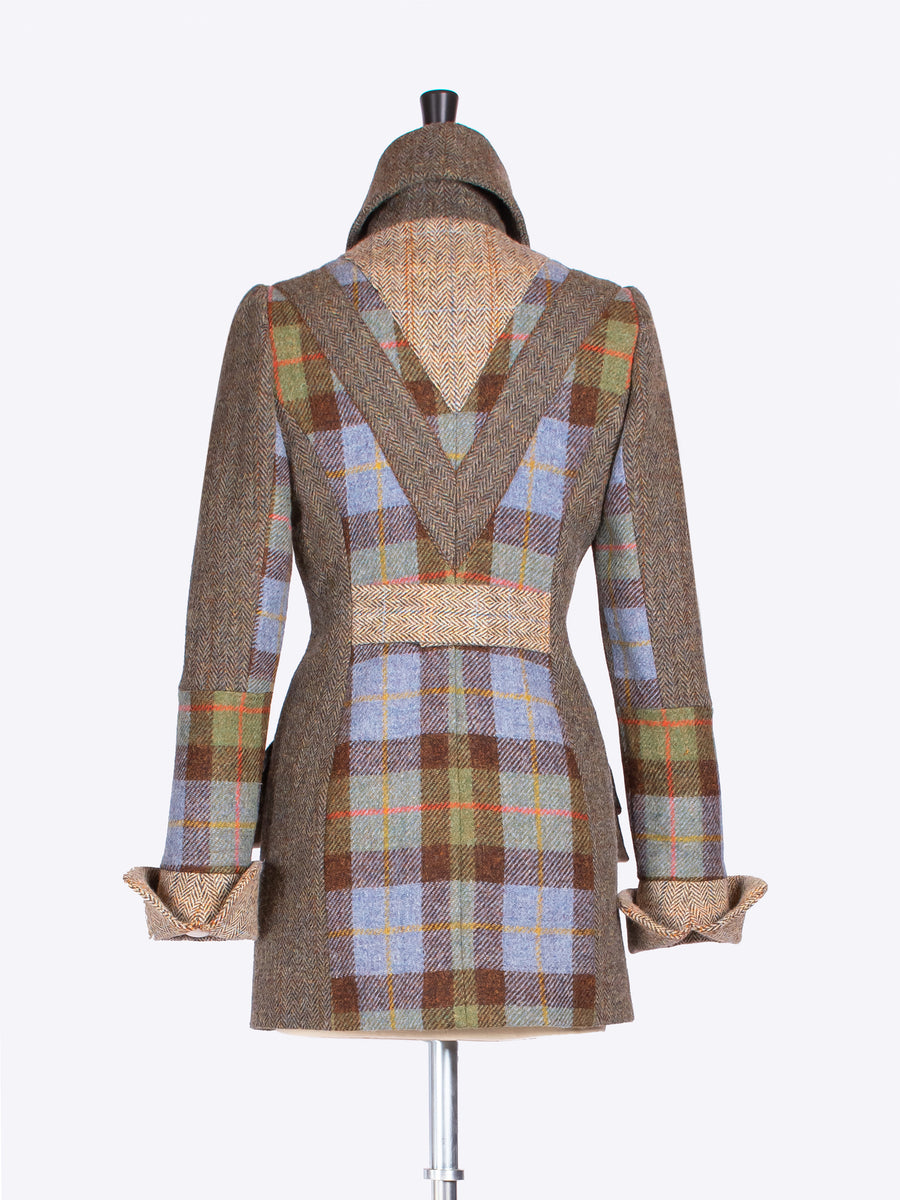 independent fashion label - made in New Forest wool patch jacket