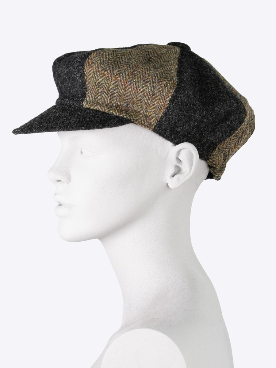Unisex tweed cap - one size fits all - heritage style