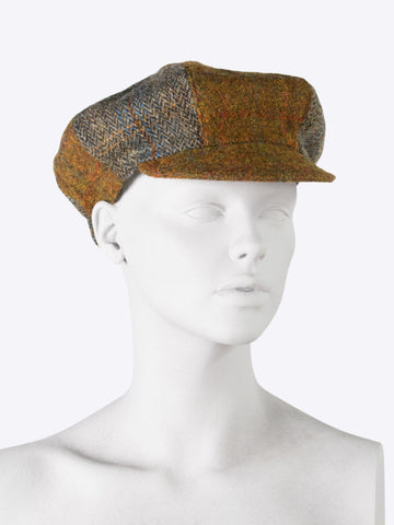 Peaky Blinders cap - brown and grey tweed - one size fits all cap
