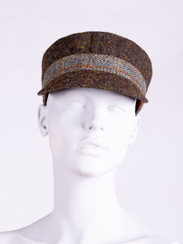 sustainable fashion - chocolate and sage town and country cap