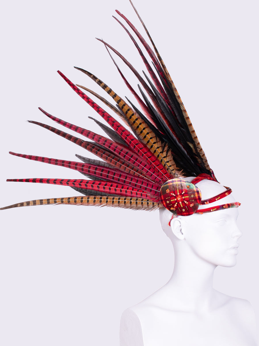 sustainable headwear - festival headpiece - Burningman headdress