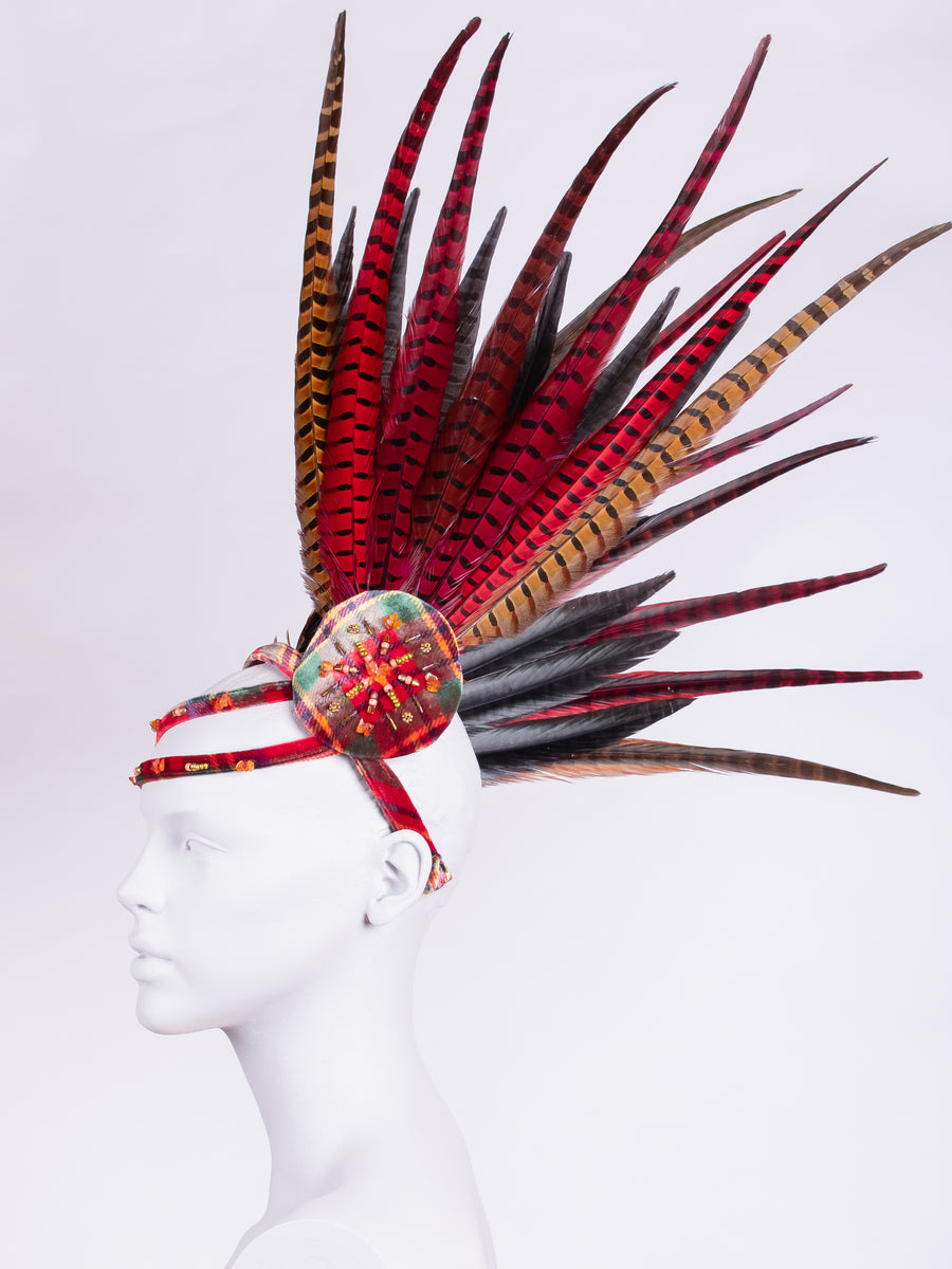 tribal style wedding headpiece - handmade in England