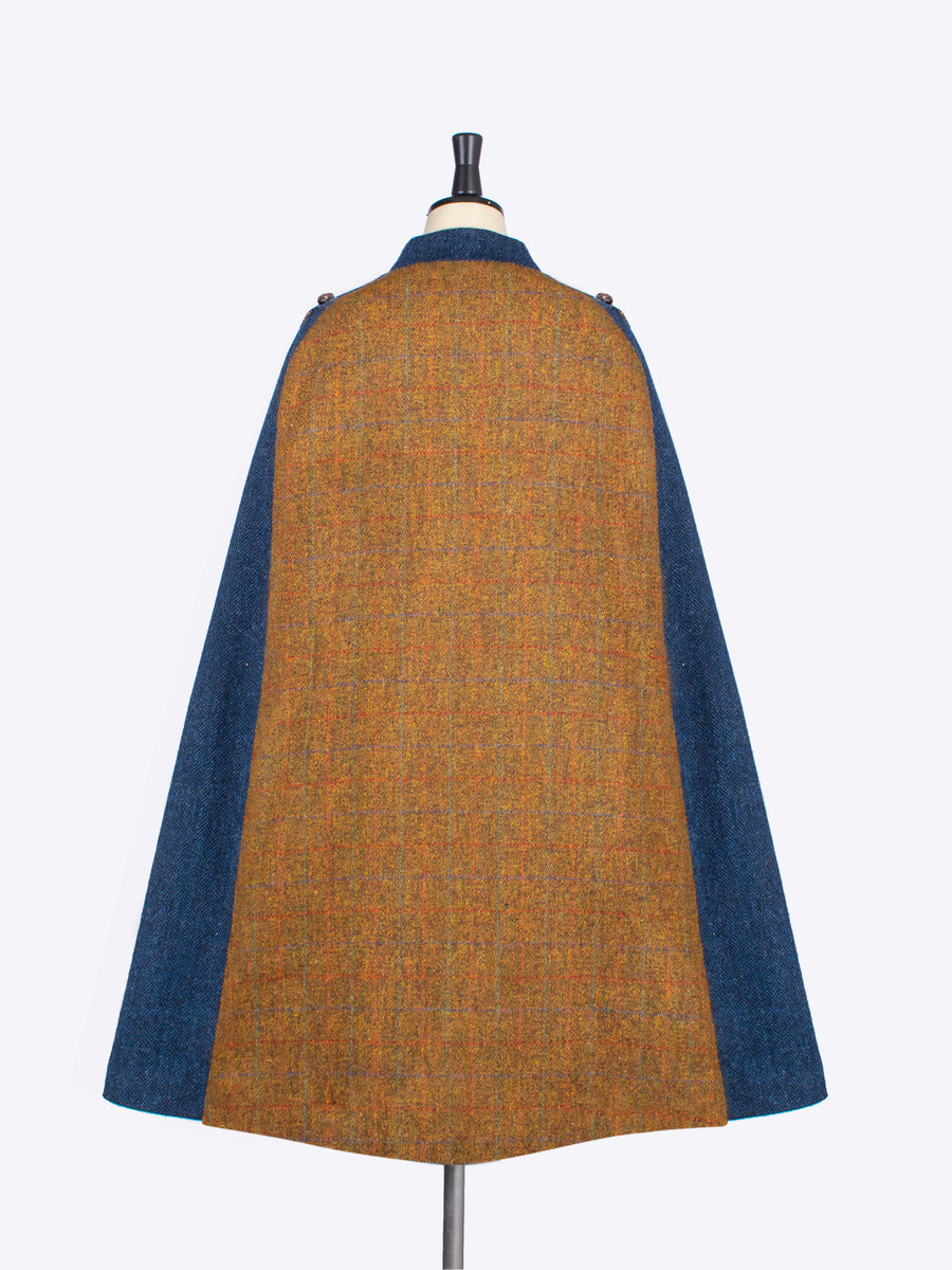 British fashion label - country style handwoven wool cape