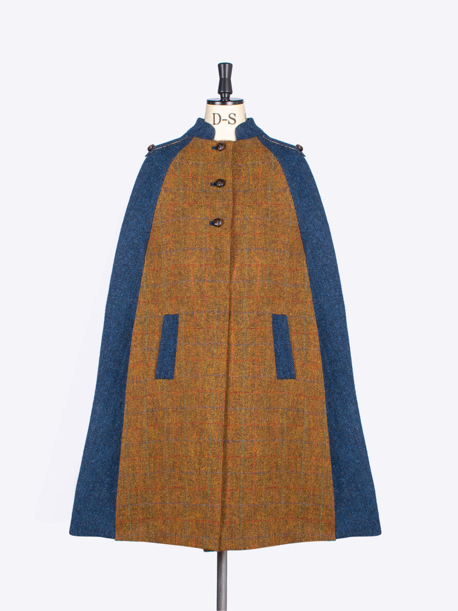 Sustainable luxury - Edwardian style British tweed cape