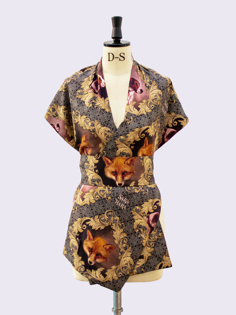Sustainable luxury - printed silk scarf
