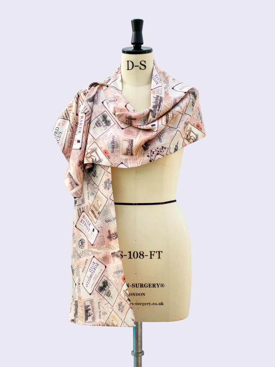 British fashion label - luxurious gift - silk scarf