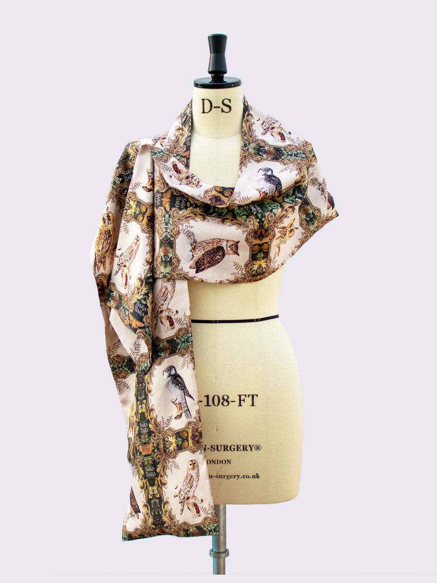 British fashion label - luxurious silk scarf