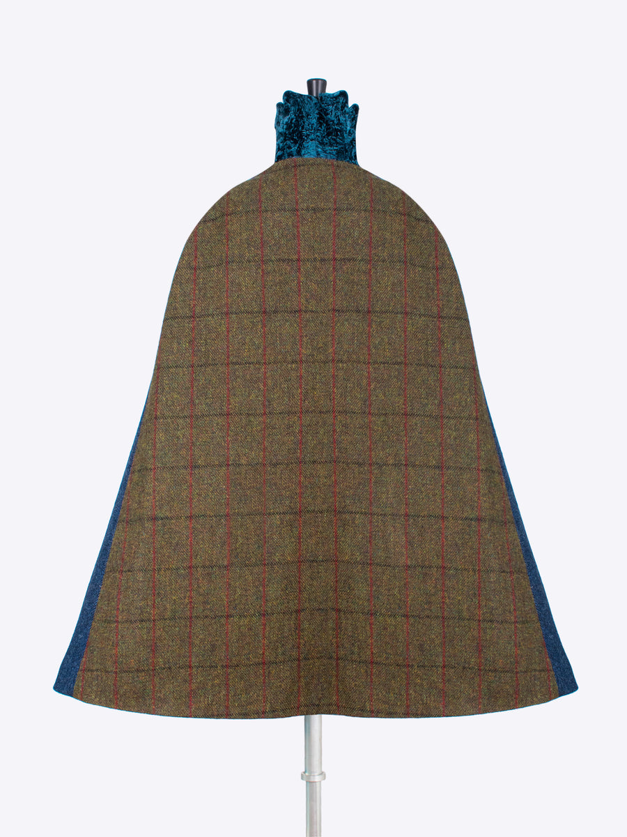 Sustainable luxury - Edwardian style British tweed cape