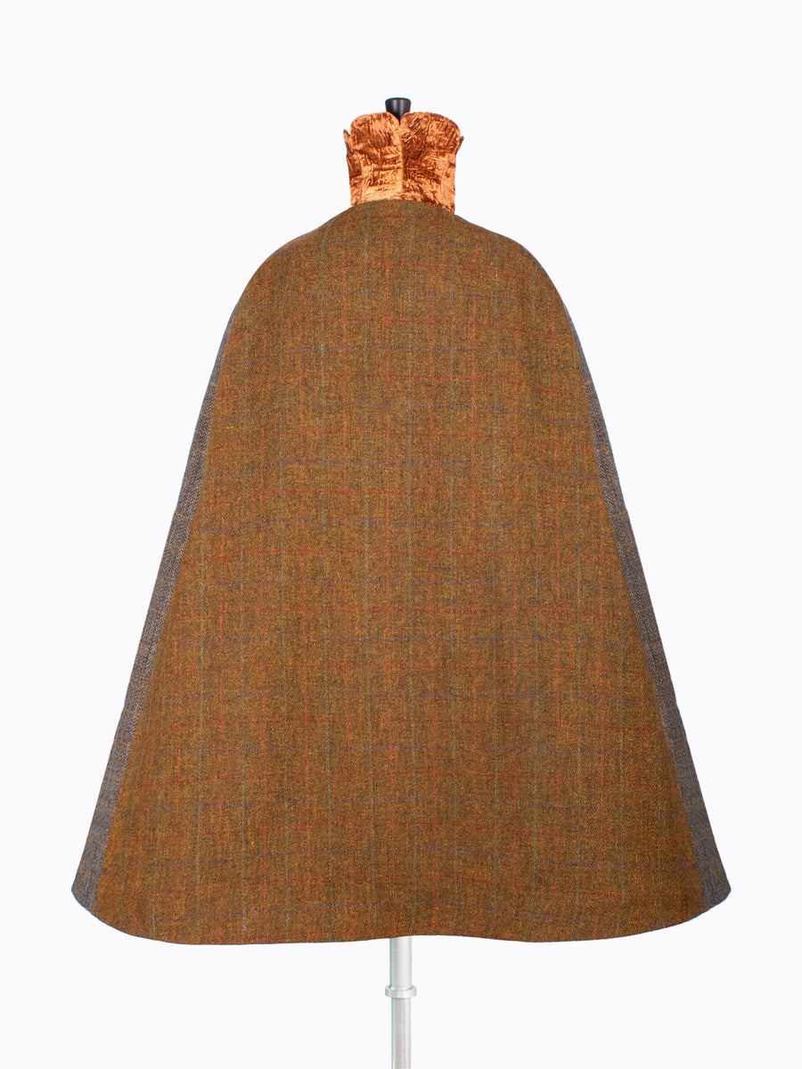 Sustainable luxury - Edwardian style British tweed cape