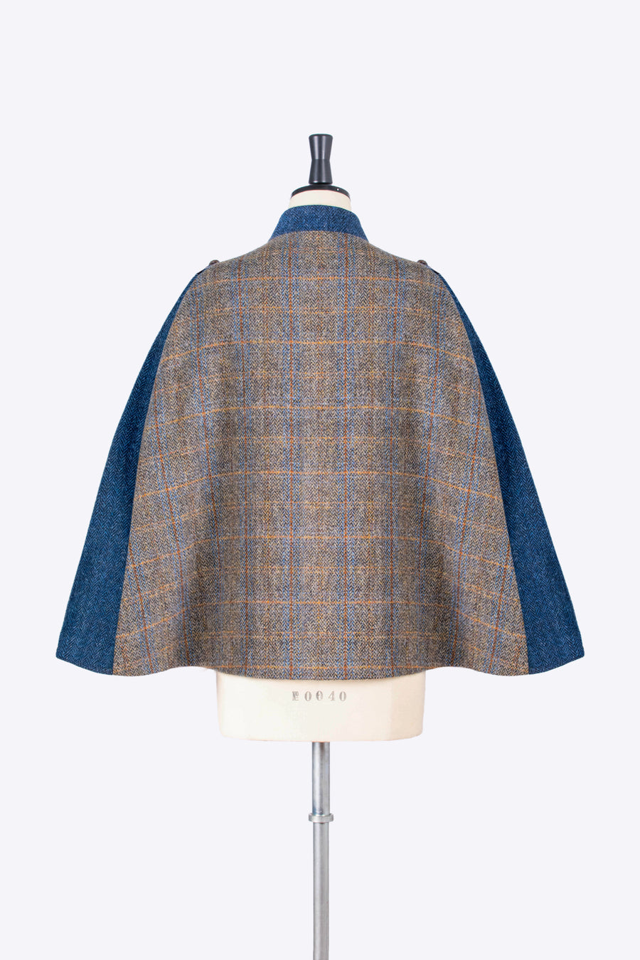 grey tweed cape - heritage fashion