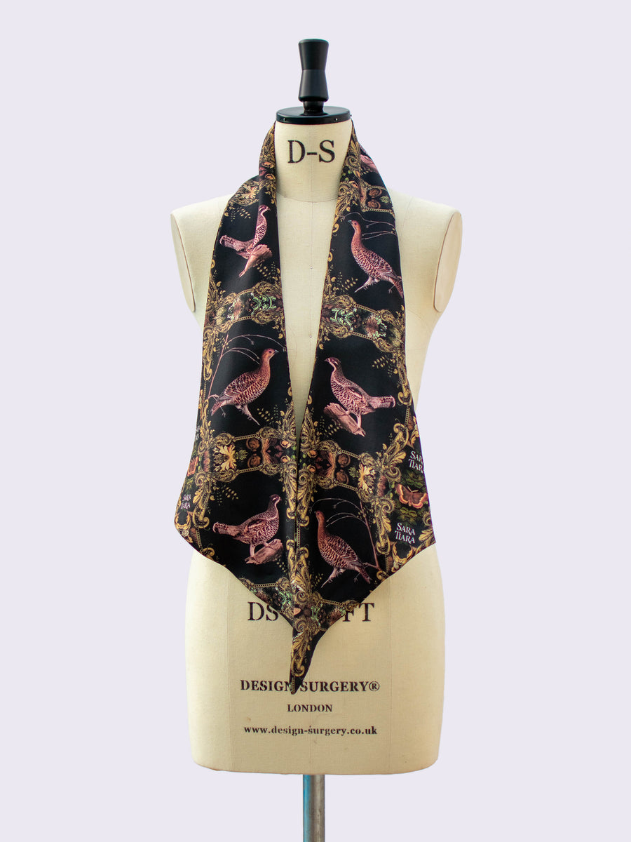 Made in England - printed silk scarf