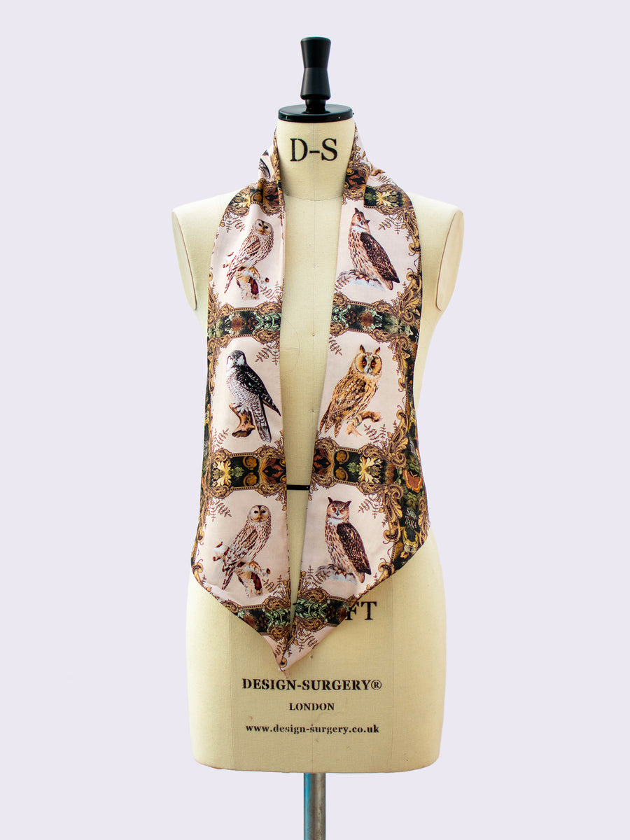 one of a kind gift - printed silk scarf