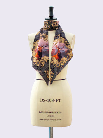 one of a kind gift - printed silk scarf