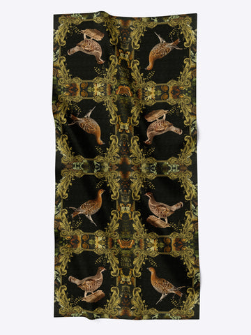 Super Soft Wool Shawl. Grouse Print
