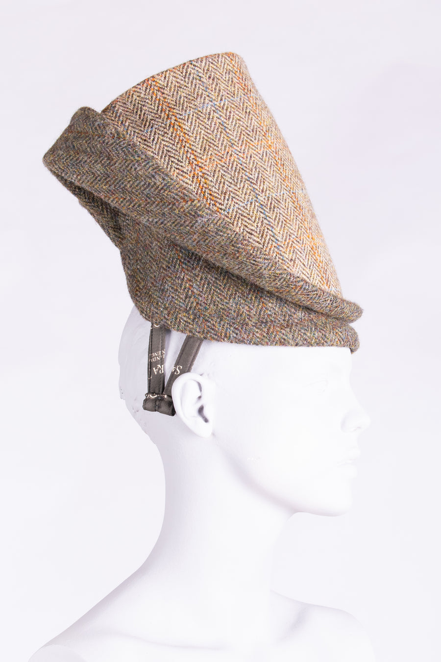 Tweed with a twist - heritage style flamboyant wool hat