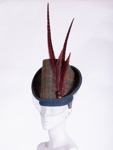 Sustainable luxury - Edwardian style British tweed hat
