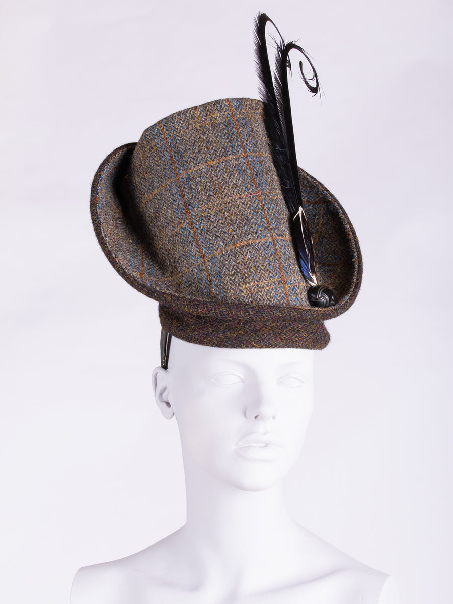 Sustainable luxury - Edwardian style British tweed hat
