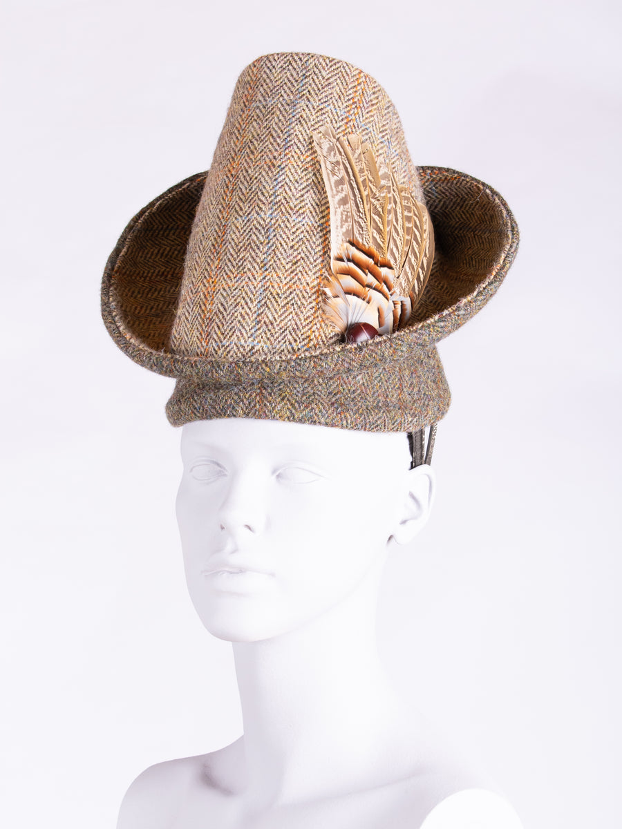 Sustainable luxury - Edwardian style British tweed hat