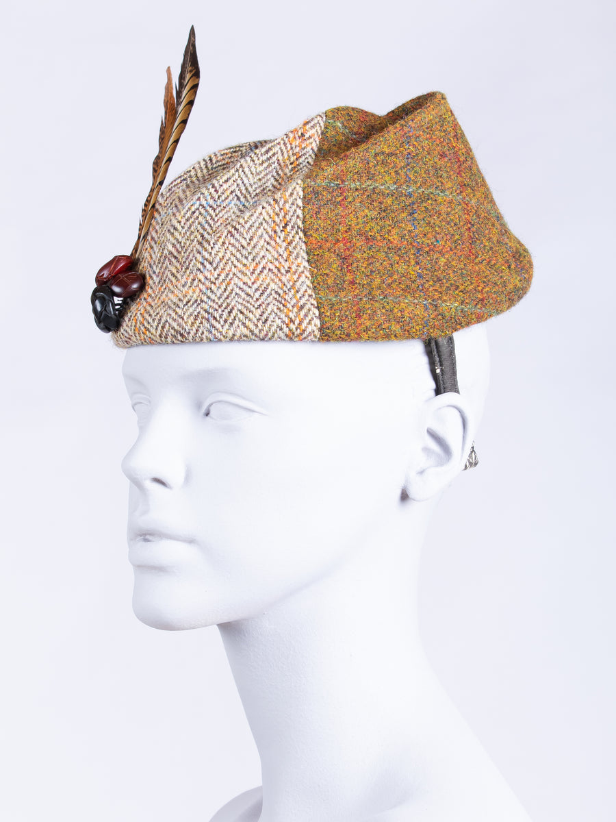 made in England dramatic Edwardian style wool hat
