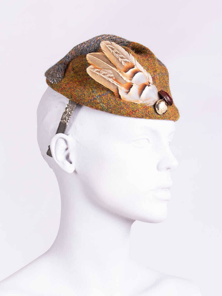 Tweed with a twist - heritage style wool hat