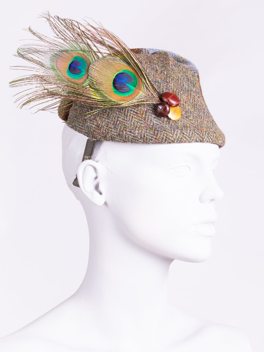 made in England country style Harris Tweed hat