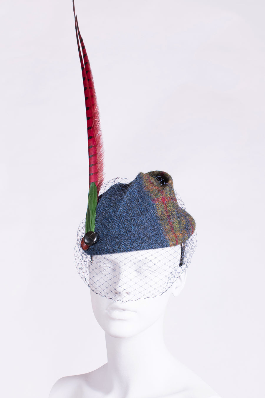 made in the New Forest Harris Tweed hat
