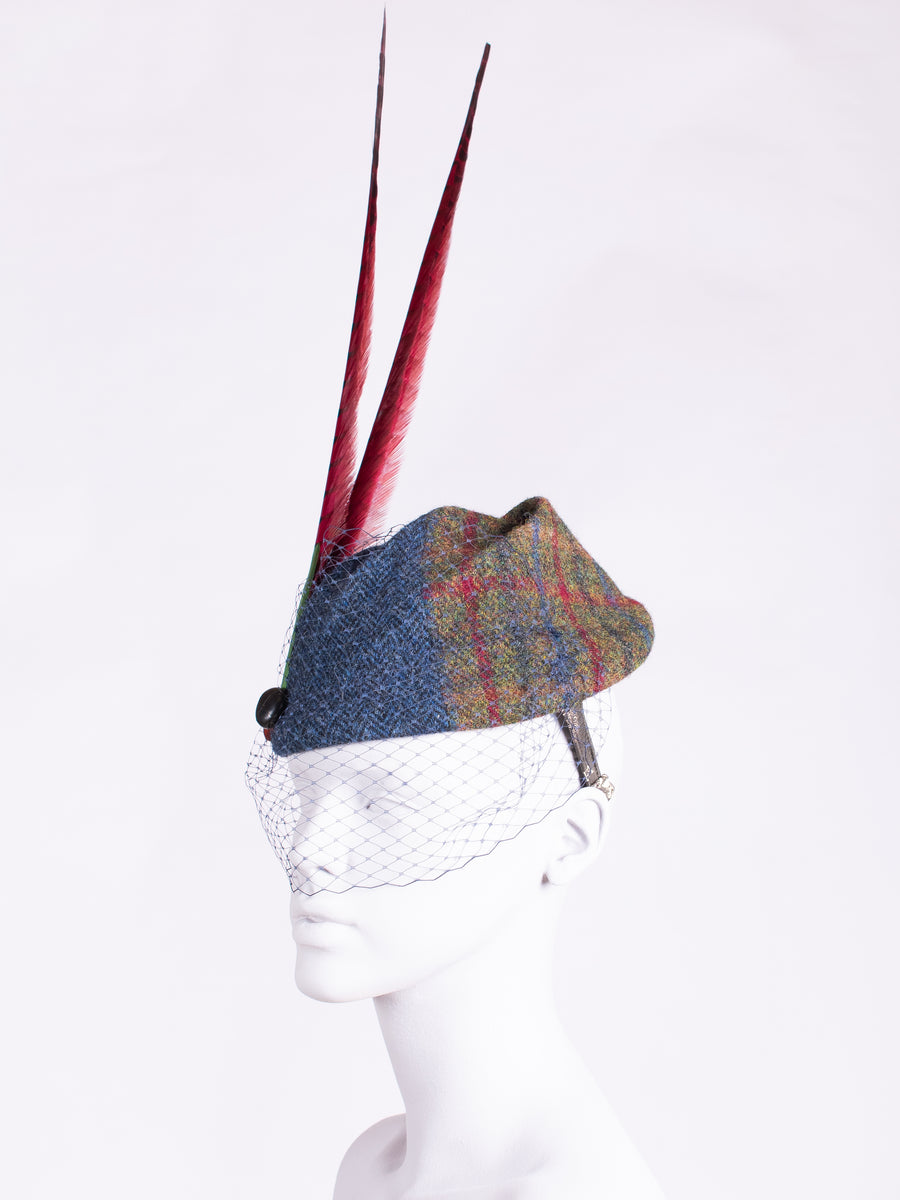 unique handwoven tweed hat made in England